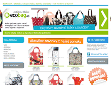 Tablet Screenshot of ecobag.sk